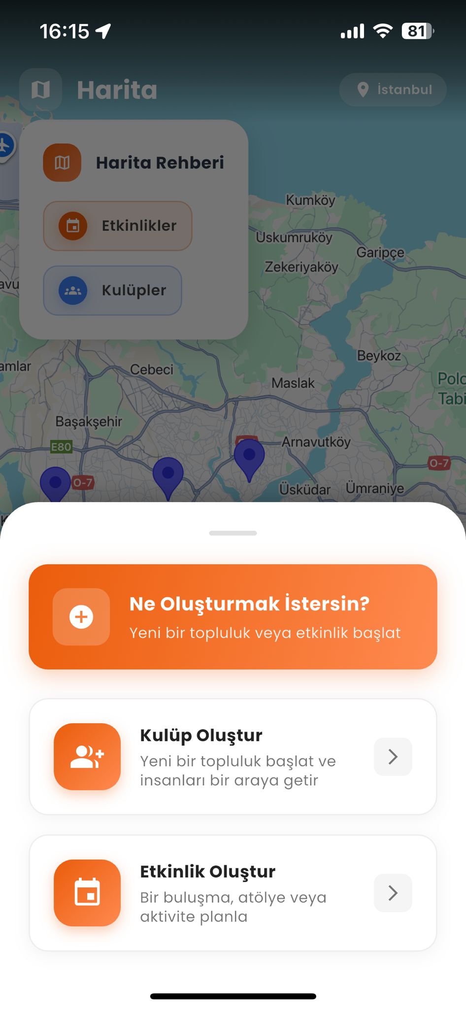 Clubby App - Özellik 2