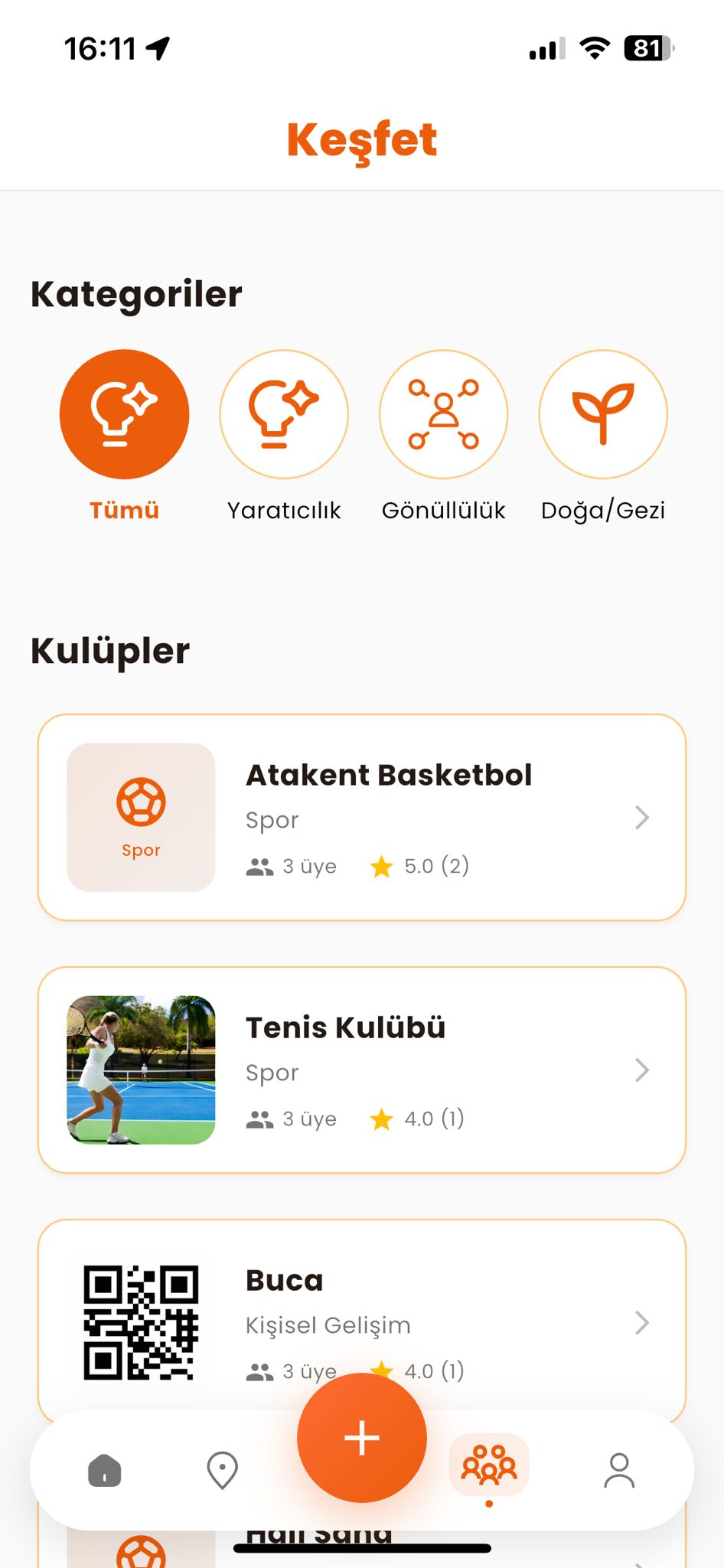 Clubby App - Özellik 3